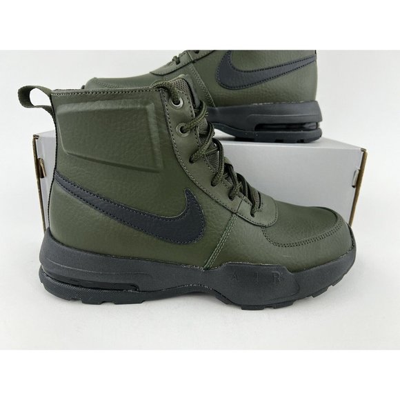 Nike Air Max Goaterra 2.0 Green Youth Size 7Y Boots Leather Black NO SHOE BOX - Picture 4 of 11